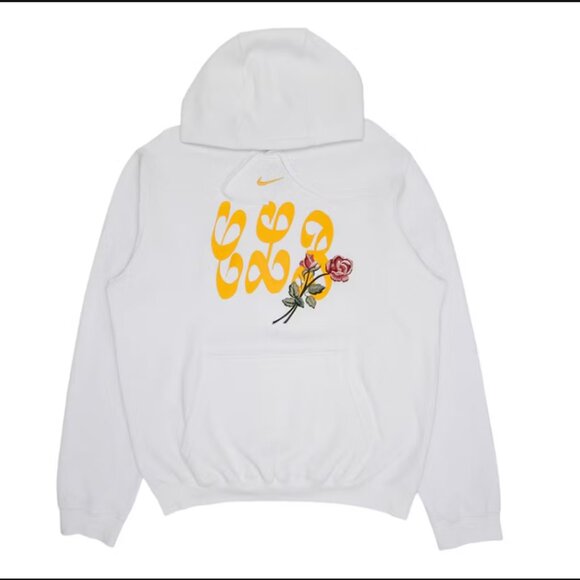 Nike x Drake Certified Lover Boy Hoodie Adult Medium White Embroidered Rose - Picture 1 of 12